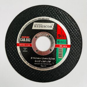 Disco de corte Inox 4.1/2"x1,0x7/8"