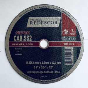 Disco de corte Inox 9"x2,0x7/8"